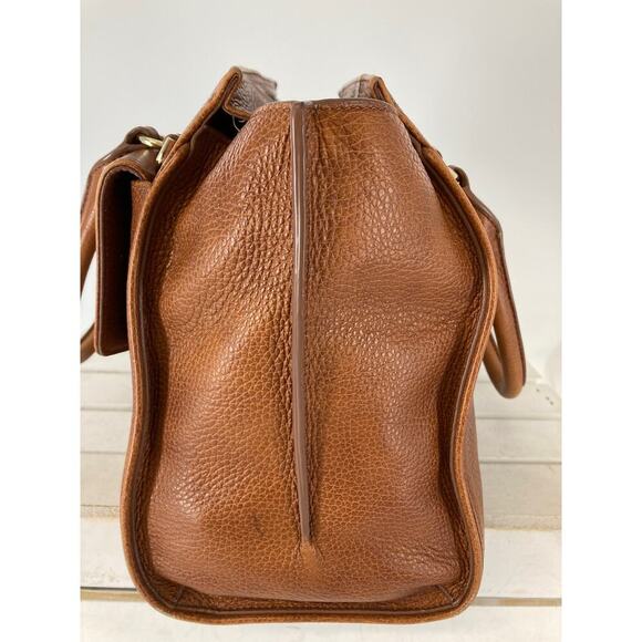 BRAHMIN, LARGE BROWN PEBBLED LEATHER HANDBAG - Picture 4 of 16